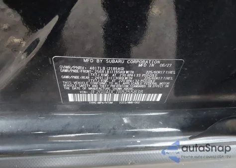 2024 Subaru Crosstrek Premium из США, поврежденный, VIN JF2GUADC7R8255838